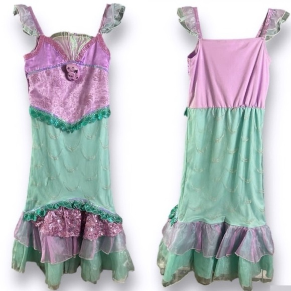DISNEY Costume ARIEL The Little Mermaid with Sound Functioning Girls Sz. 7 / 8 - Picture 10 of 10